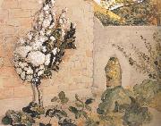 Samuel Palmer Pear Tree in a Walled Garden oil